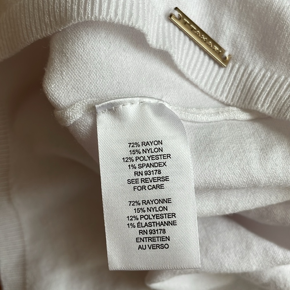 T Tahari Womens Short Sleeve Sweater Top (Brand New) - Picture 8 of 9